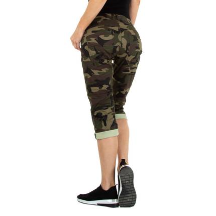 Damen Capri-Jeans von Colorful Premium Gr. XS/34 - armygreen