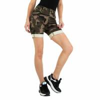 Damen Freizeitshorts von Jewwely Gr. S/36 - armygreen