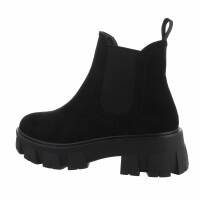 Damen Chelsea Boots - blacksuede