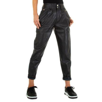 Damen Hose in Lederoptik von Metrofive Gr. XXL/44 - black