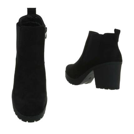 Damen Chelsea Boots - blacksuede Gr. 36