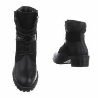 Damen Schnürstiefeletten - black