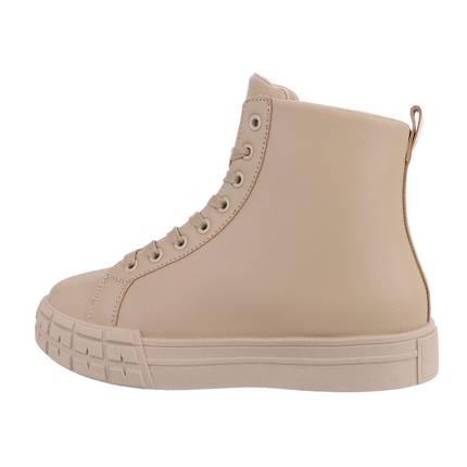 Damen High-Sneakers - beige Gr. 38