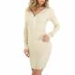 Damen Stretchkleid von EMMASH Gr. M/L - cream