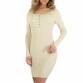 Damen Stretchkleid von EMMASH Gr. M/L - cream