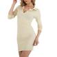 Damen Stretchkleid von Emma Ashley - cream