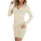 Damen Stretchkleid von Emma Ashley Gr. M/L - cream