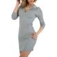 Damen Stretchkleid von Emma Ashley - grey