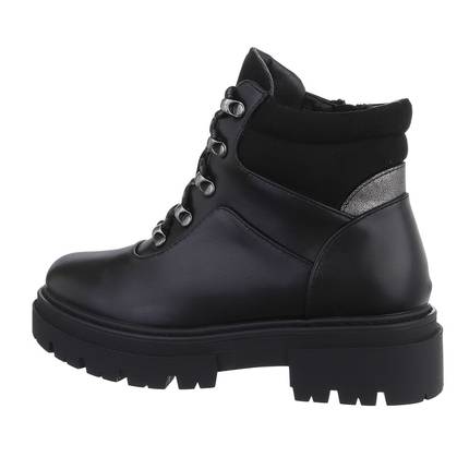 Damen Schnrstiefeletten - black Gr. 38