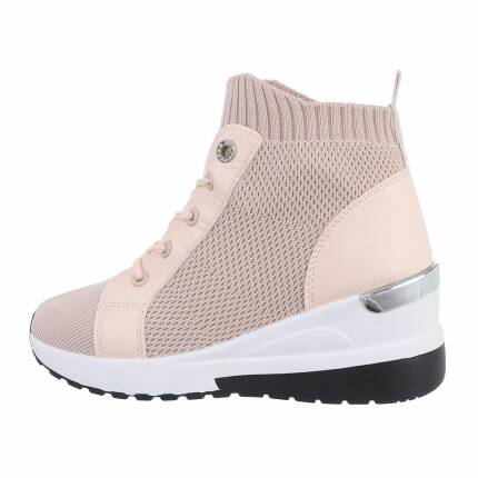 Damen Keilstiefeletten - pink Gr. 36