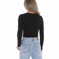 Damen Langarmshirt von Glo Story - black