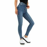 Damen High Waist Jeans von Laulia - blue