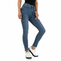 Damen High Waist Jeans von Laulia - blue