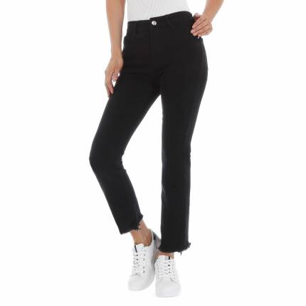 Damen Bootcut Jeans von Laulia Gr. S/36 - black