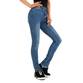 Damen High Waist Jeans von Laulia - blue