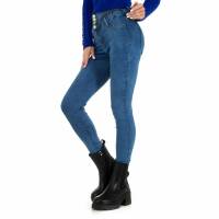 Damen High Waist Jeans von M.Sara - blue