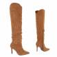 Damen Overknee-Stiefel - camel