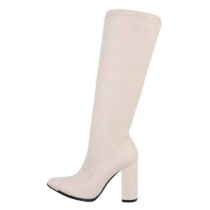 Damen Klassische Stiefel - beige Gr. 36