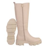 Damen Klassische Stiefel - cream Gr. 40