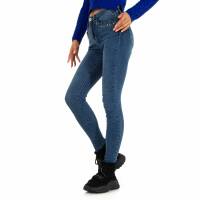 Damen High Waist Jeans von Laulia - blue