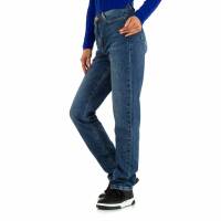 Damen High Waist Jeans von Laulia - blue