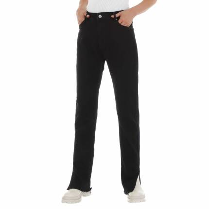 Damen Bootcut Jeans von Laulia Gr. XL/42 - black