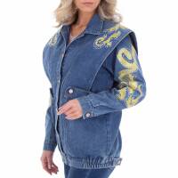 Damen Jeansjacke von White ICY - blueyellow