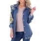 Damen Jeansjacke von White ICY - blueyellow