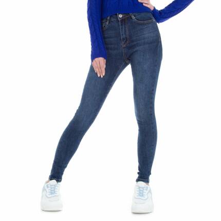 Damen High Waist Jeans von Laulia Gr. S/36 - blue