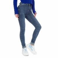 Damen High Waist Jeans von Laulia - blue