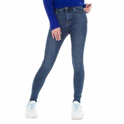 Damen High Waist Jeans von Laulia Gr. S/36 - blue