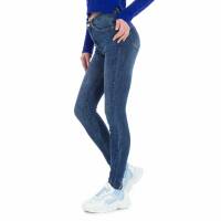 Damen High Waist Jeans von Laulia - blue