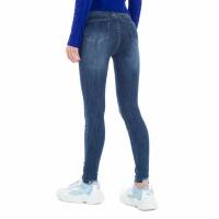 Damen High Waist Jeans von Laulia - blue