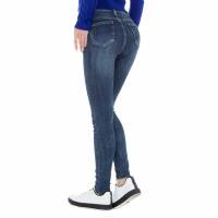 Damen High Waist Jeans von Laulia - blue