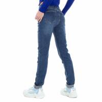 Damen High Waist Jeans von Laulia - blue