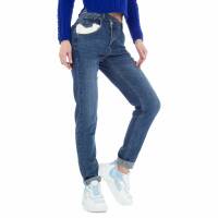 Damen High Waist Jeans von Laulia - blue