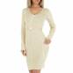 Damen Stretchkleid von EMMASH Gr. M/L - cream