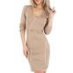 Damen Stretchkleid von EMMASH - taupe