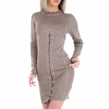 Damen Stretchkleid von EMMASH Gr. M/L - taupe