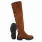 Damen Overknee-Stiefel - camel