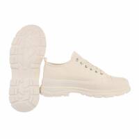 Damen Low-Sneakers - beige