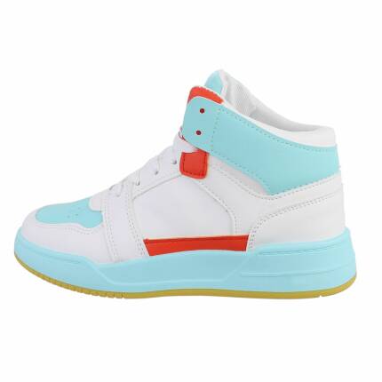 Damen High-Sneakers - bluered