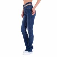 Damen Bootcut Jeans von Laulia - blue