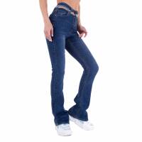 Damen Bootcut Jeans von Laulia - blue