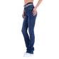 Damen Bootcut Jeans von Laulia - blue