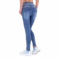 Damen High Waist Jeans von Laulia - blue