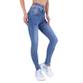 Damen High Waist Jeans von Laulia - blue