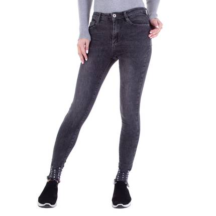 Damen Skinny Jeans von Laulia Gr. M/38 - DK.grey