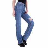 Damen Straight Leg Jeans von Laulia - blue