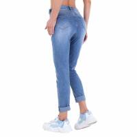 Damen High Waist Jeans von Laulia - blue